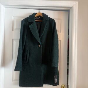 NWT Karl Lagerfeld one button Boucle jacket Emerald